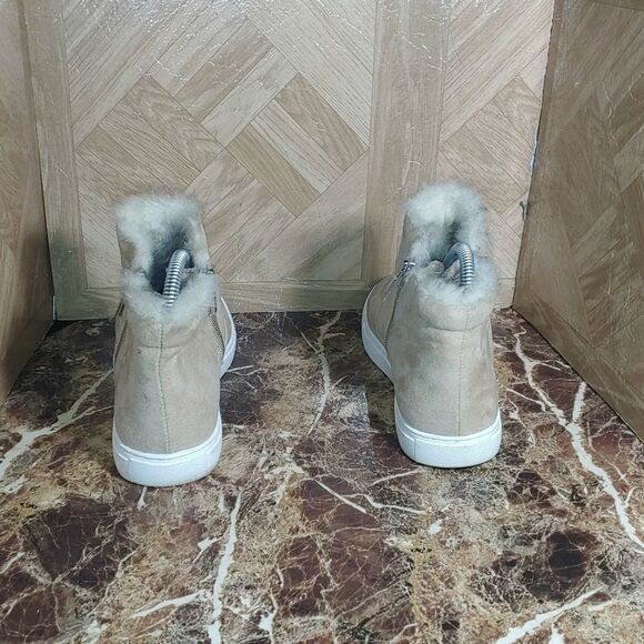 Kenneth Cole Reaction Beige High-Top Sneakers - Picture 3 of 9